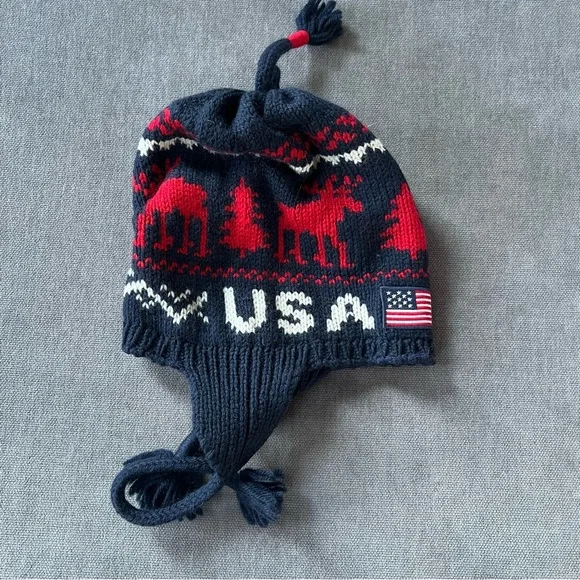 Polo Ralph Lauren 2014 SOCHI Olympics Team USA Ceremony Reindeer Hat L/XL Wool - Picture 5 of 6